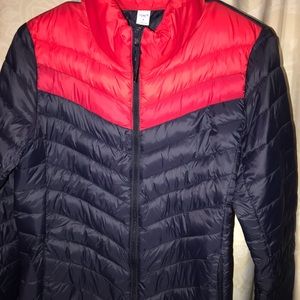 Puffer warm zip up coat